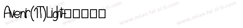 Avenir (1T) Light字体转换